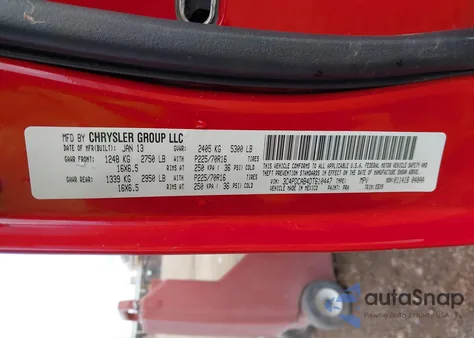 2013 Dodge Journey American Value Pkg z USA, uszkodzony, nr VIN 3C4PDCAB4DT610447